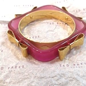 Ted Baker Bracelet Dark Purple 4 Bow Bangle